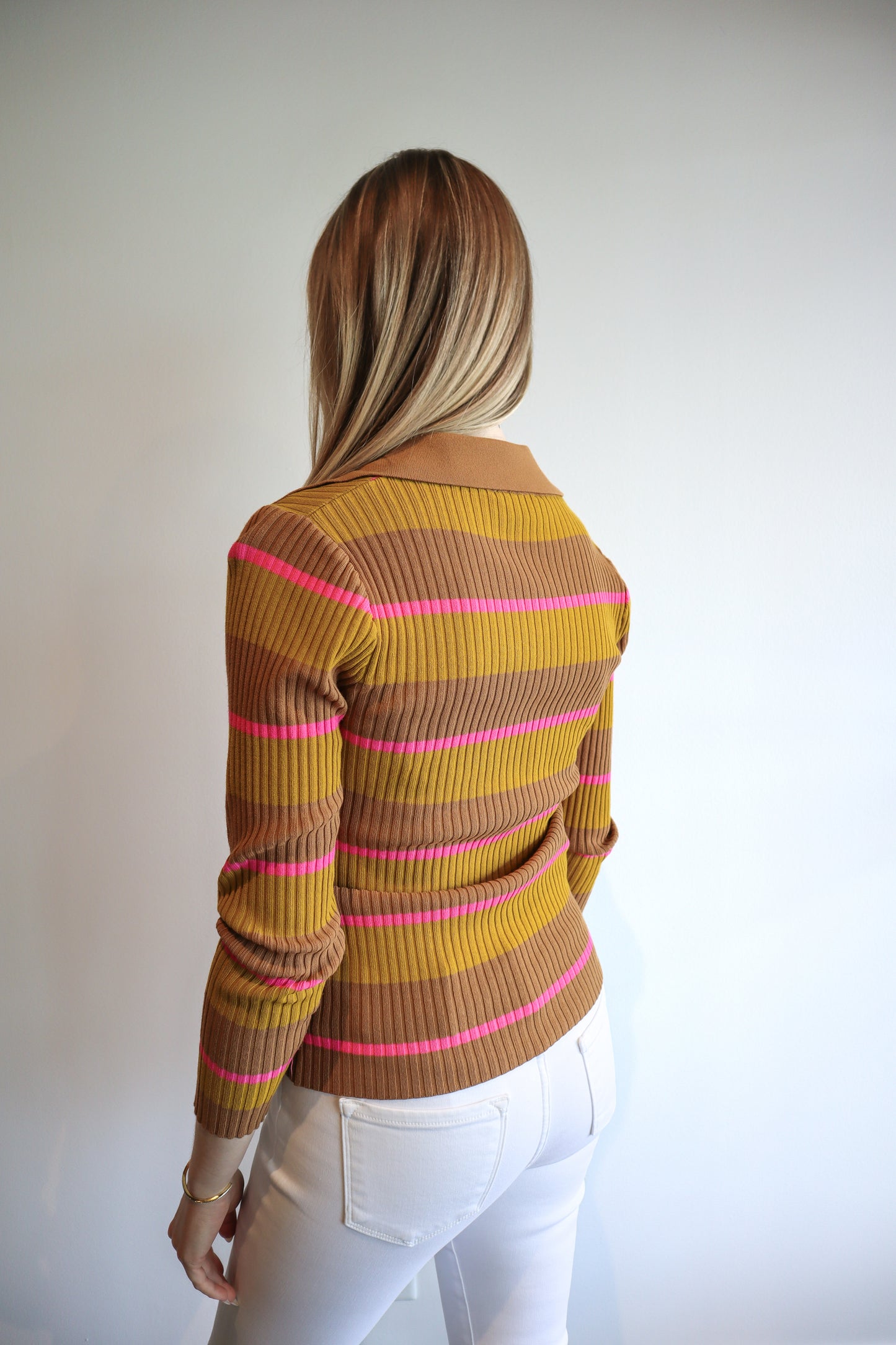 retro striped sweater