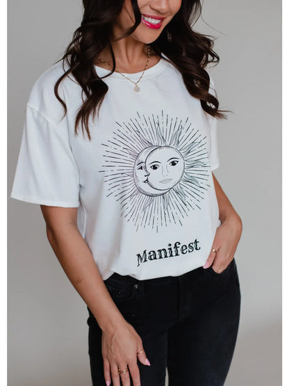 manifest oversized graphic tee