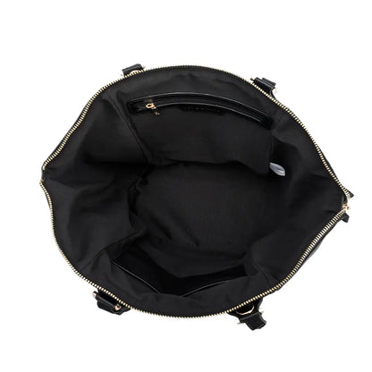 melie bianco recycled valerie work bag - black