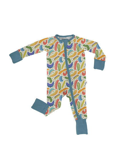 bamboo baby toddler sleep onesie with zipper 