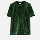 Blaire sequin tee in emerald