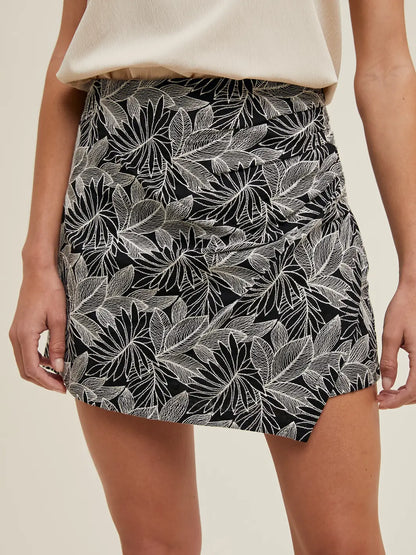macy foliage jacquard skort