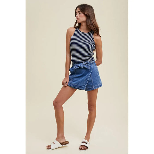 jessie striped top - navy