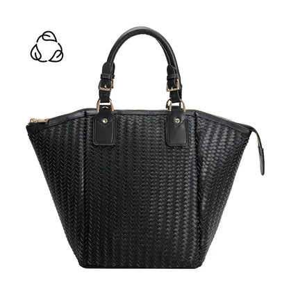 melie bianco recycled valerie work bag - black