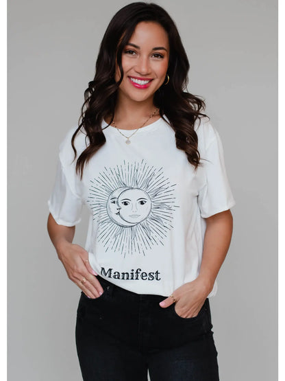 manifest oversized graphic tee