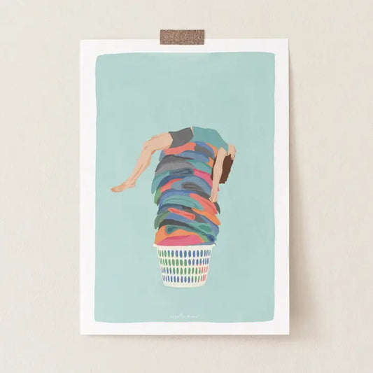Laundry Day print by Giselle Dekel