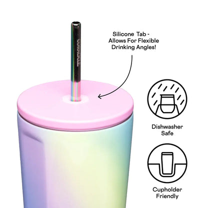 corkcicle 24 oz cold cup - rainbow unicorn