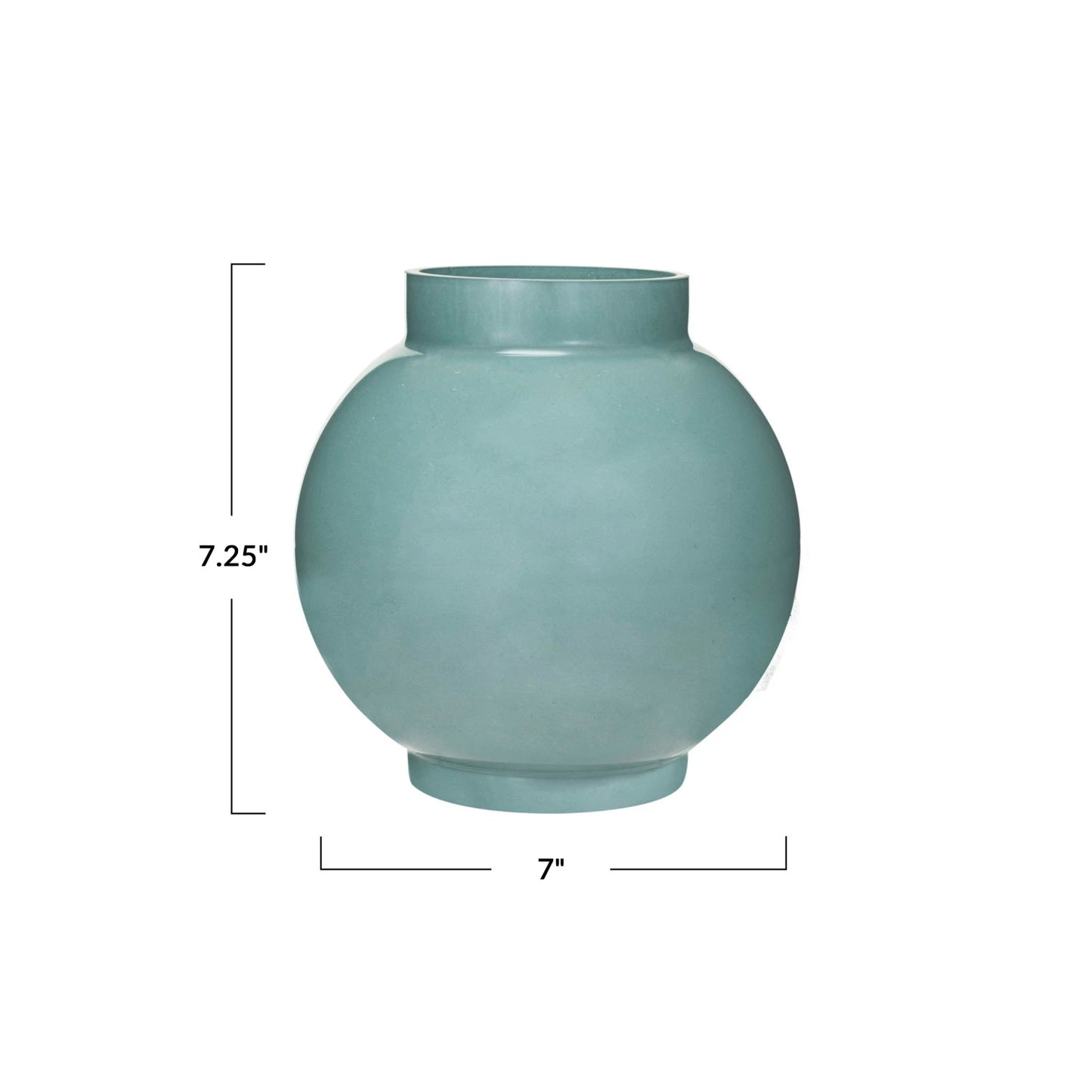 glass vase - oblaque blue