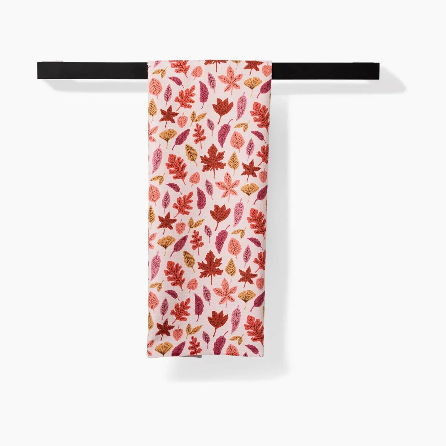 geometry tea towel - fall leaves