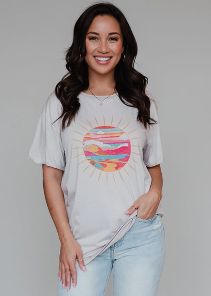 sunny view relaxed tee