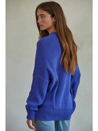 riley loose fit crewneck sweater