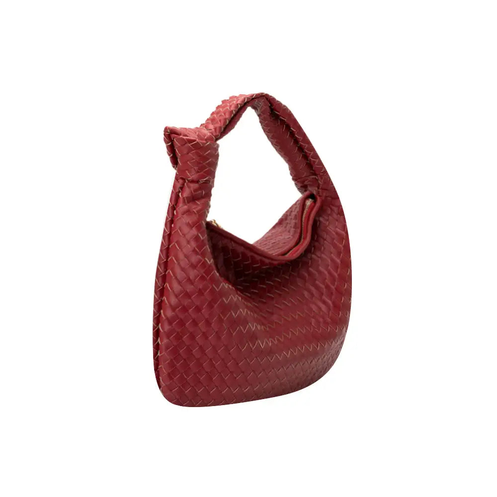 melie bianco recycled small hand bag - red