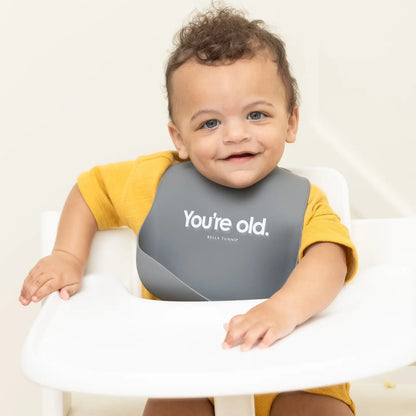 you're old baby bib