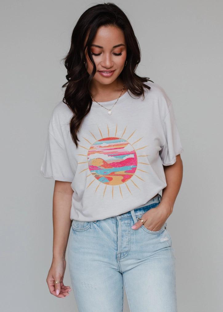 sunny view relaxed tee