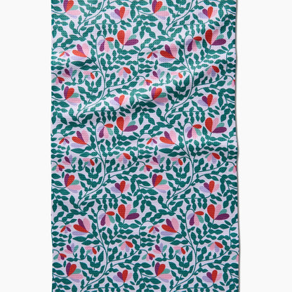 geometry tea towel - spring waves