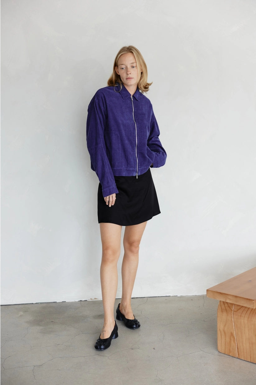 hayden relaxed corduroy jacket - dark purple