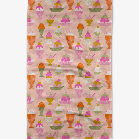 geometry tea towel - carmelo