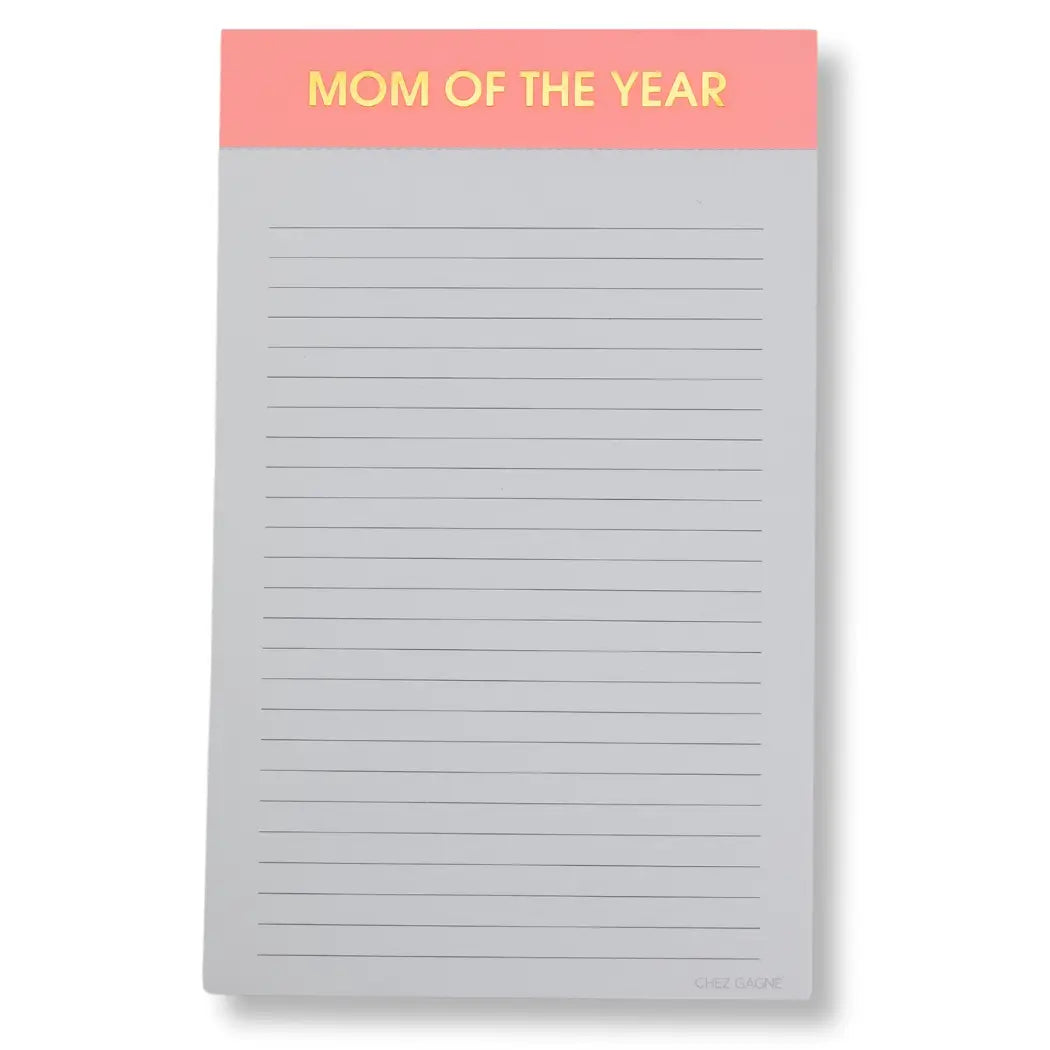 mom of the year notepad gift