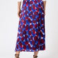 Cory patterned midi skirt
