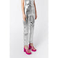 OMFG Amy Lynn silver metallic trousers