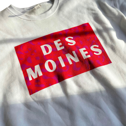 des moines sweatshirt by pop and nod