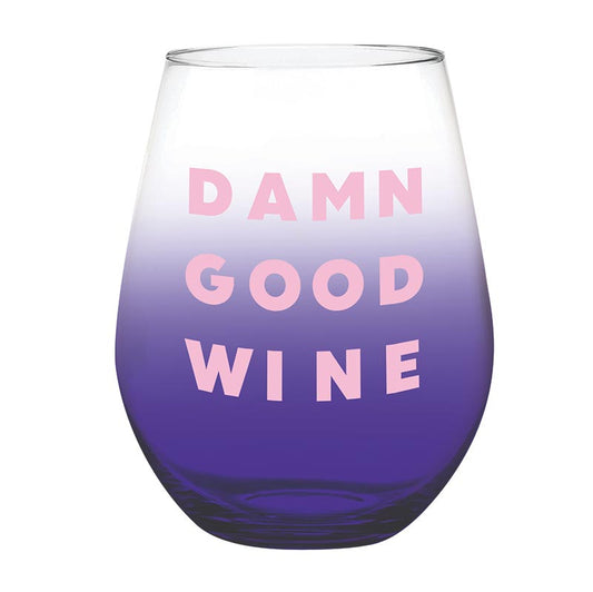 damn good wine jumbo glass - 30oz