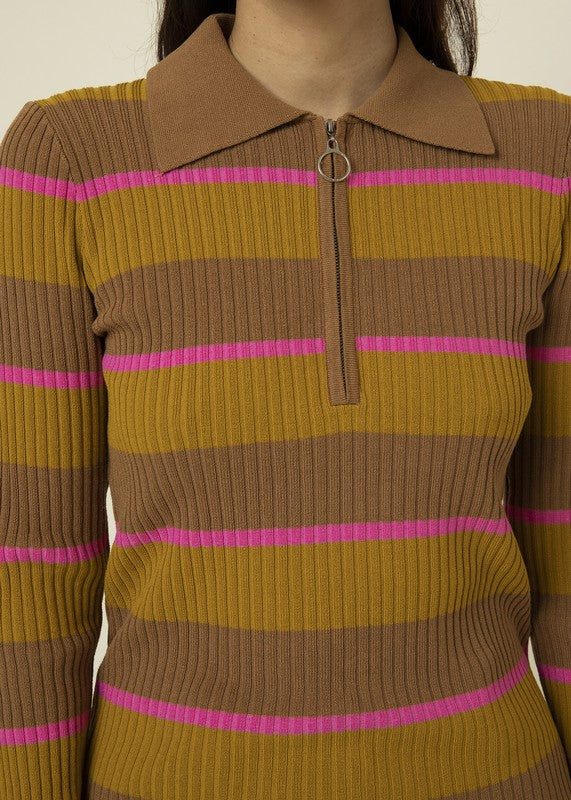 retro striped sweater
