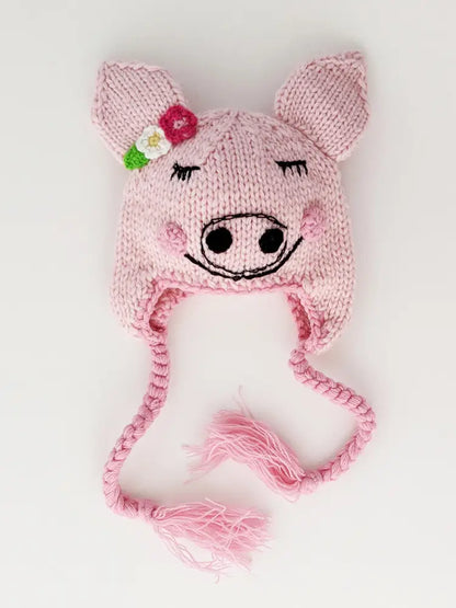 baby piglet beanie hat