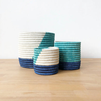 artisan basket - set of 3 by amsha