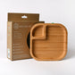 Bamboo square kids plate