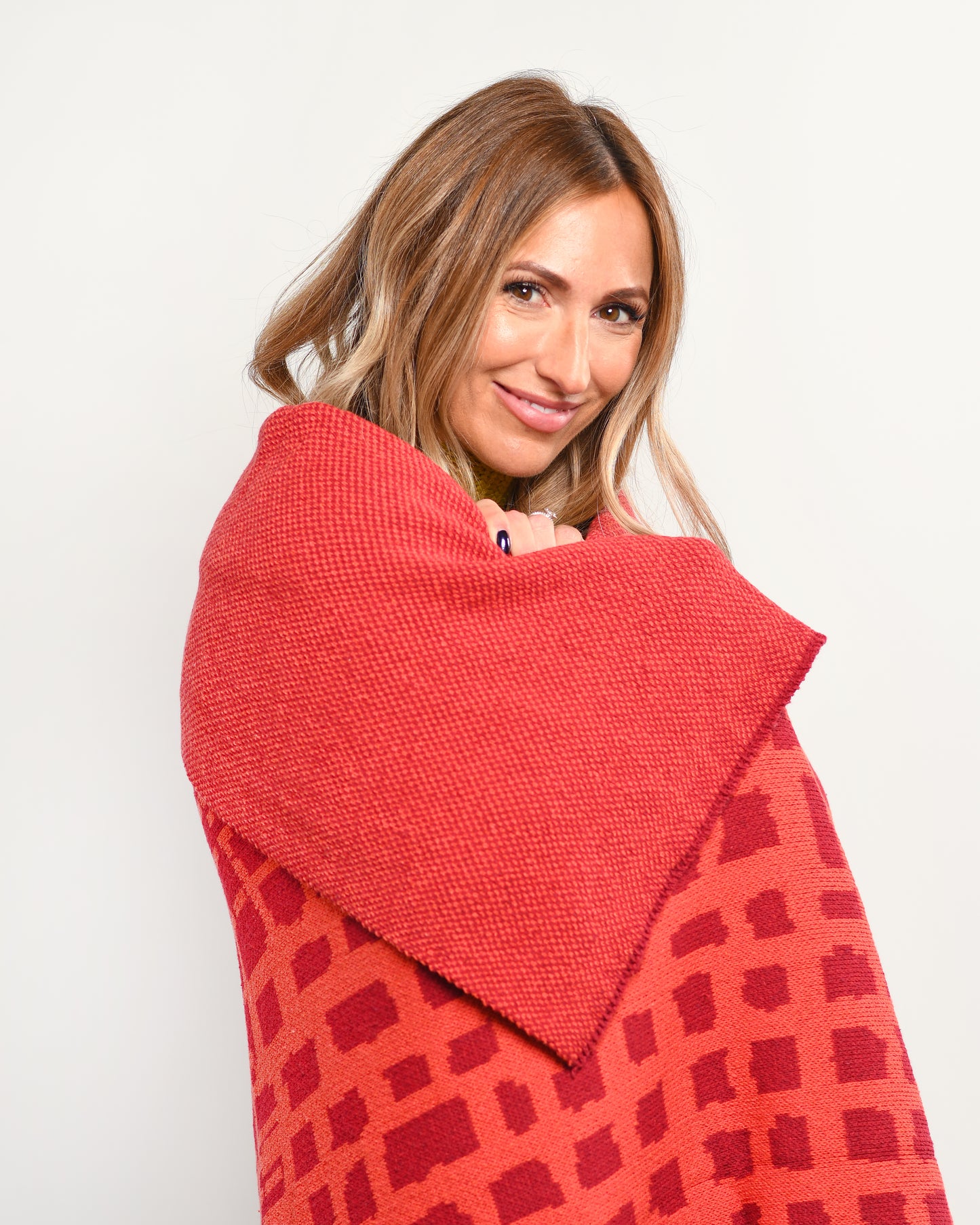 Recycled Polyester Heavyweight Throw - Red