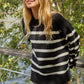 Black Striped Sweater by By Together