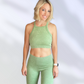ACTIVE AF top in light green