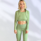 ACTIVE AF top in light green