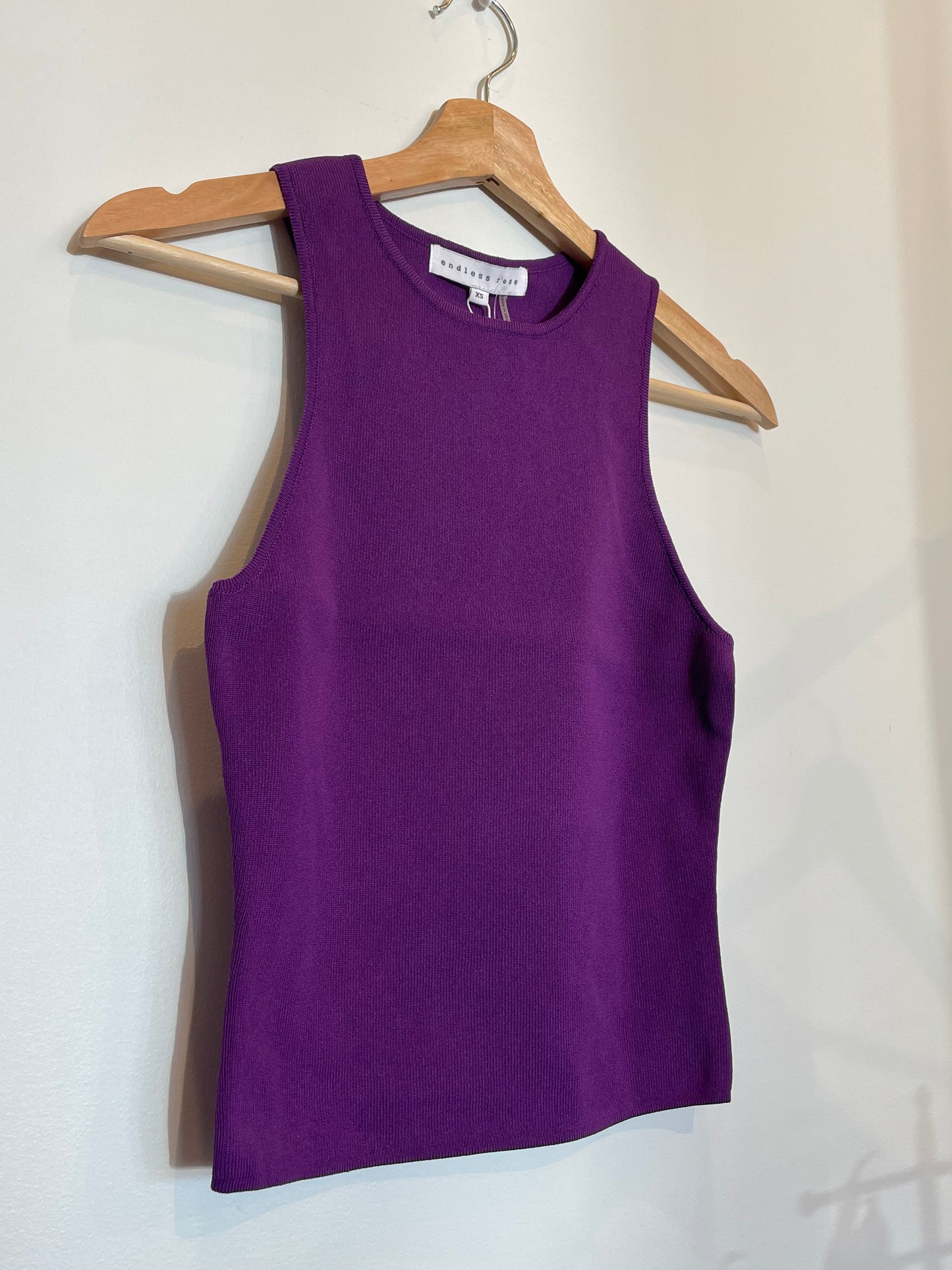 Purple sleeveless top