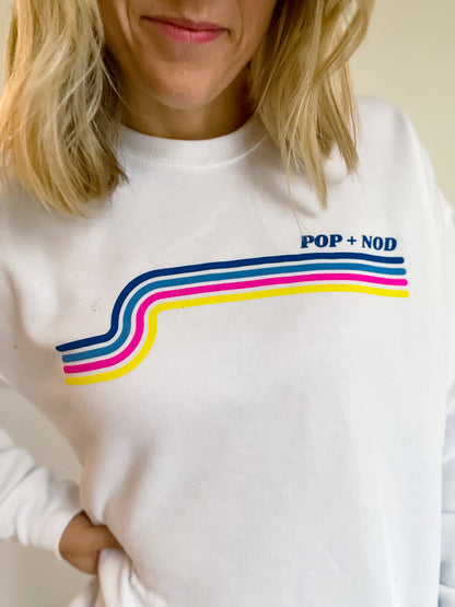 pop and nod crewneck sweatshirt