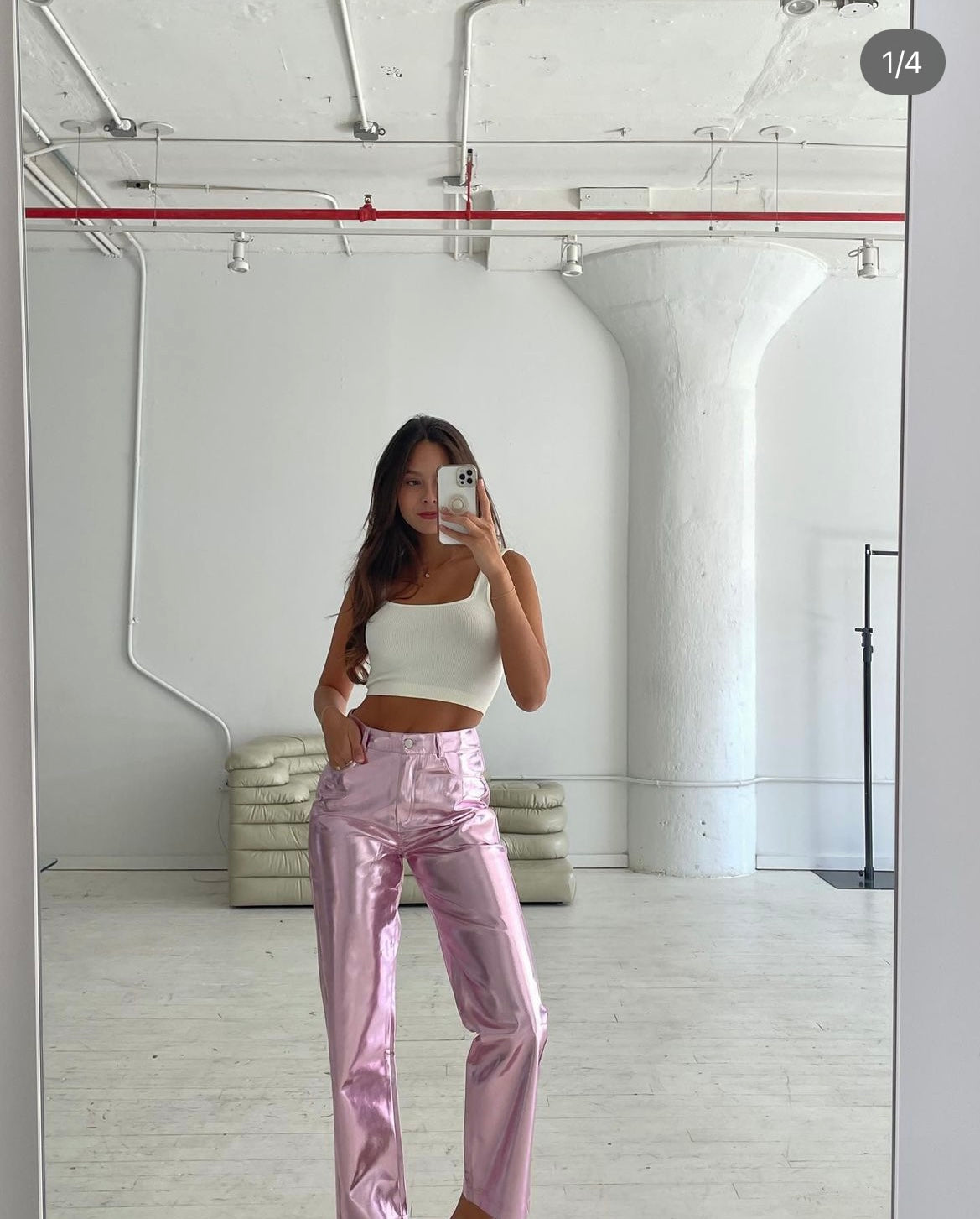 Should I add a pale pink pair of pants to my wish list  Pink trousers  outfit Pink pants outfit Summer work outfits