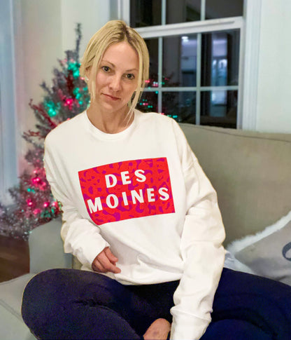 des moines sweatshirt by pop and nod